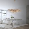 Lampa Wisząca ICICLE 2031-11 Zuma Line Złota | Nowoczesny Żyrandol 15xG9
